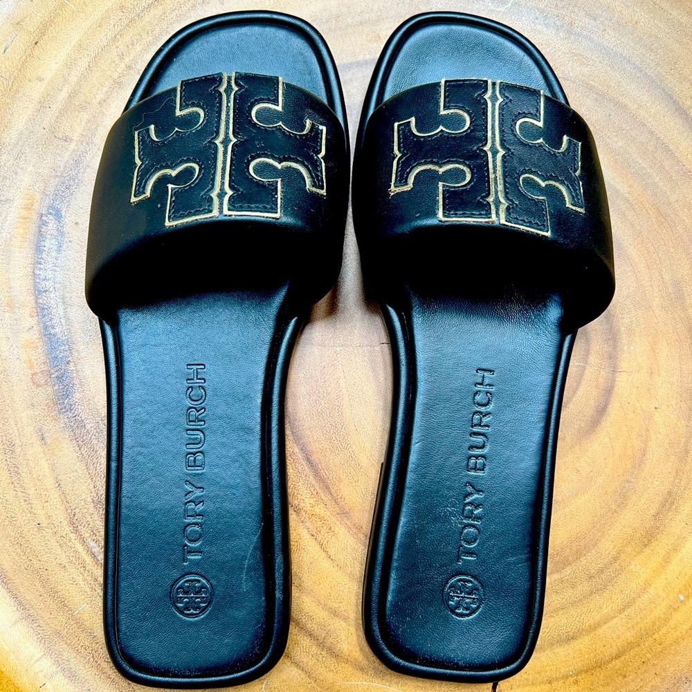 Tory Burch Double T Sport Slides